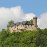 Frbelstadt Bad Blankenburg mit Burg Greifenstein